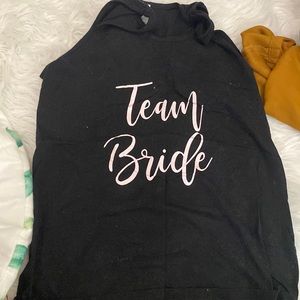 Team bride tank top